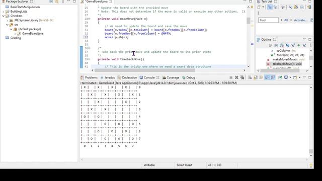 Checkers in Java смотреть онлайн