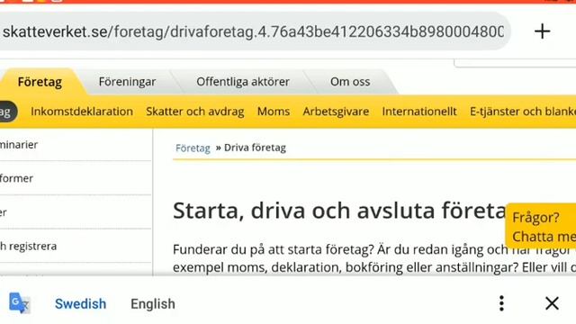 If You want to Run a Business in Sweden | English online free classes skatteverket webbseminarium смотреть онлайн