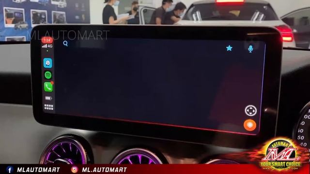 Mercedes Benz Android Monitor + Wireless Apple Carplay смотреть онлайн