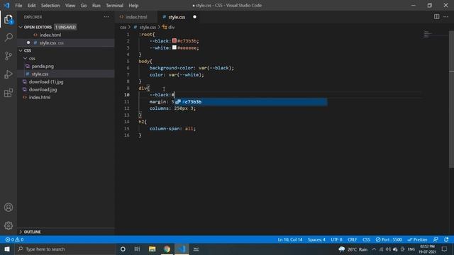 Variables in CSS | CSS in HINDI смотреть онлайн