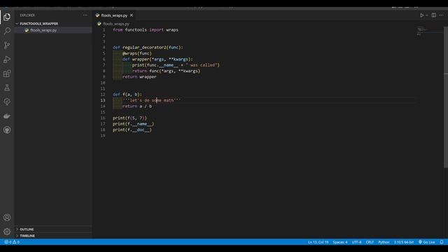 Для чего нужен @wraps из functools? смотреть онлайн