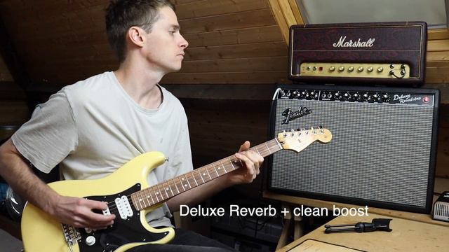 Fender Deluxe Reverb vs Marshall SV20H (Cranked) смотреть онлайн