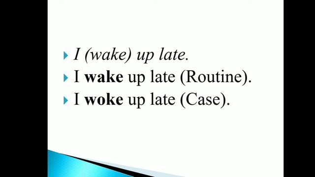 8. Differentiating Present Tense from Past Tense and Vice Versa (Extra) смотреть онлайн