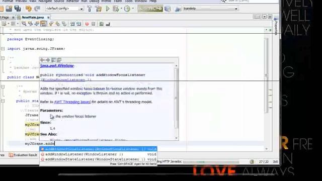 How To Set Jframe close event in java swing programing for beginners смотреть онлайн