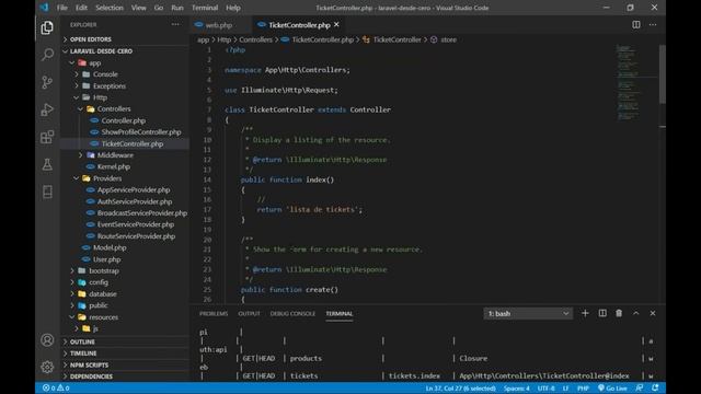 Laravel desde cero - Clase 05 Resource Controllers смотреть онлайн