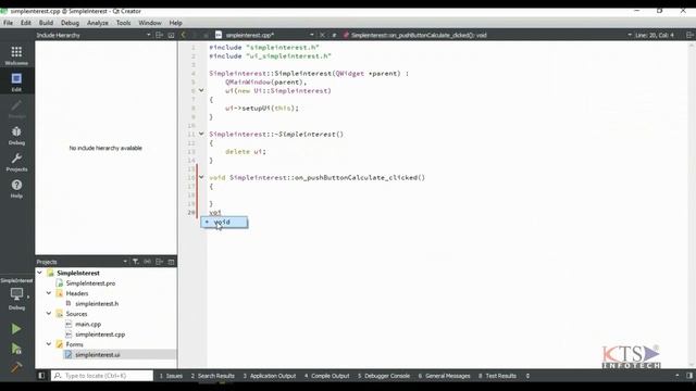 Tutorial 4 (Part 1) | QT C++ GUI Programming Video Tutorials | Simple Interest Example смотреть онлайн