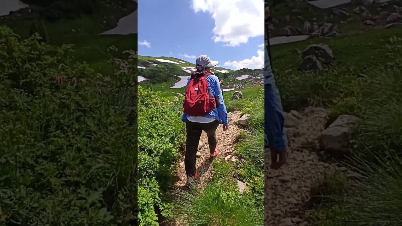 Тропа на Гузерипльском перевале, Республика Адыгея смотреть онлайн
