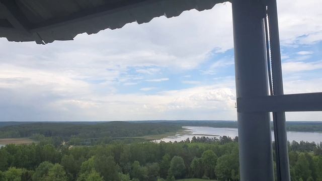 Путешествуем по Беларуси Видзы-Браслав-Миоры-Ельня Гора Маяк с высоты #аэросъёмка #drone #djiair2s смотреть онлайн