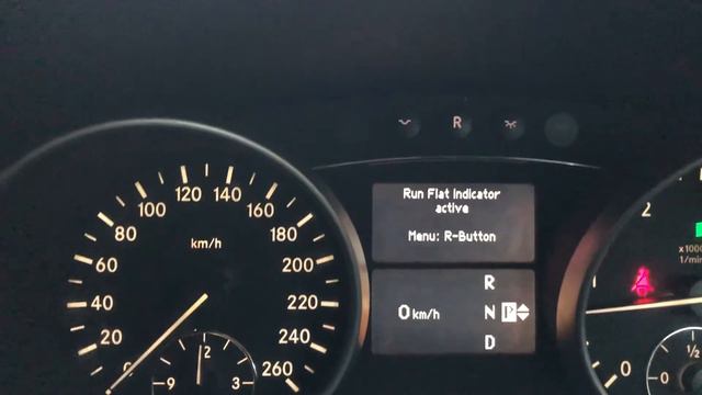 How To Reset Mercedes Run Flat Indicator - ML GL Reactivate - W164 X164 - ML350 ML300 ML320 GL350