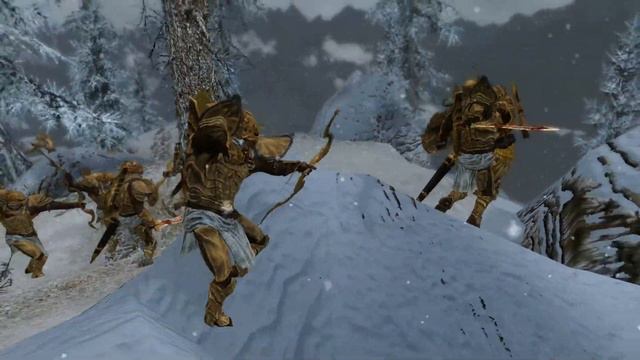 Skyrim Battles - 25 Redoran Guards vs 25 Thalmor Soldiers [Legendary Settings] смотреть онлайн