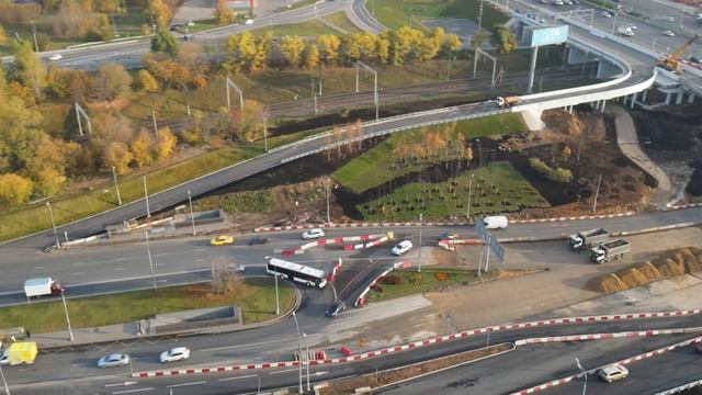 Развязка Волоколамское шоссе - МКАД (11.10.2020) смотреть онлайн