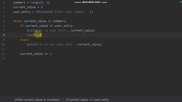 Python Basics - Part 22 (Using If Statement with break and continue Syntax in While Loops) смотреть онлайн