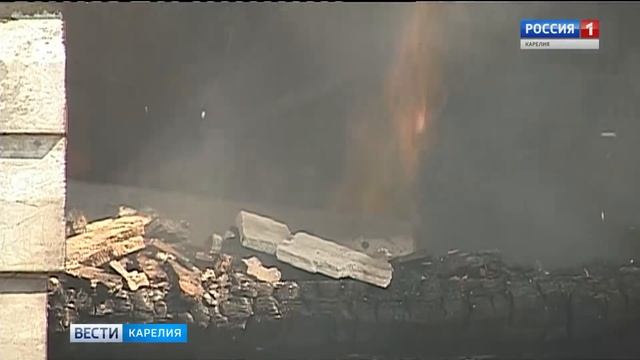 В селе Шелтозеро сгорела больница смотреть онлайн