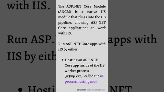 ASP.NET Core Interview Questions? #16 | What is ASP.NET Core Module? смотреть онлайн
