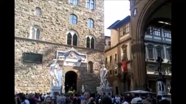 The Piazza dela Signoria, Florence, Italy. смотреть онлайн