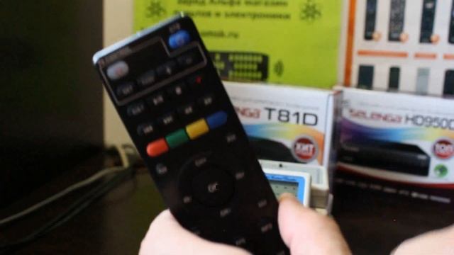 Пульт для приставок Selenga T20D, T20DI, T42D, T81D, HD950D с управлением ТВ функциями смотреть онлайн