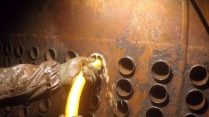 Механическая очистка парового котла ДКВР 10/13