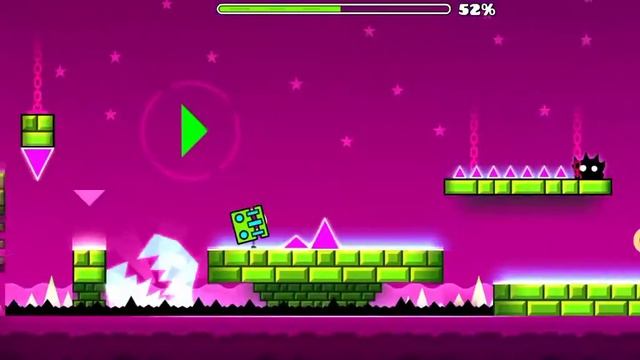 Как пройти 1 уровень в Geometry Dash MeltDown и где находятся все 3 монетки. смотреть онлайн