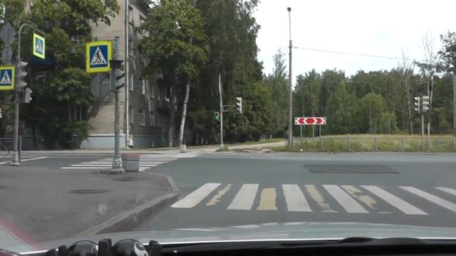 Как расположены Дорожные Знаки при Сдаче Экзамена в ГИБДД. на Шоссе Революции 85 смотреть онлайн