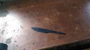 Закалка и слесарка клинка из рессоры