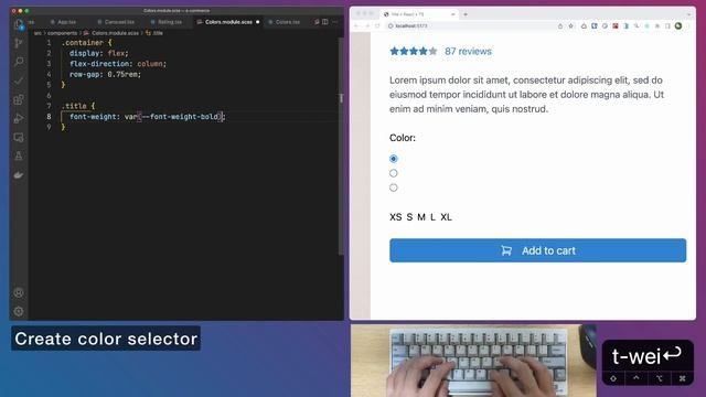 ASMR Programming - E-Commerce Page with React - No Talking смотреть онлайн