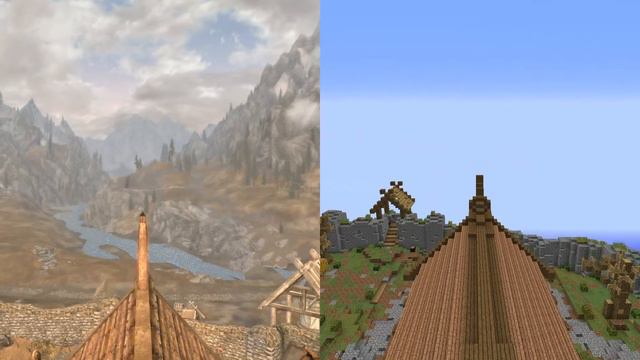 SKYRIM IN MINECRAFT!? / СКАЙРИМ В МАЙНКРАФТЕ [Whiterun City] смотреть онлайн