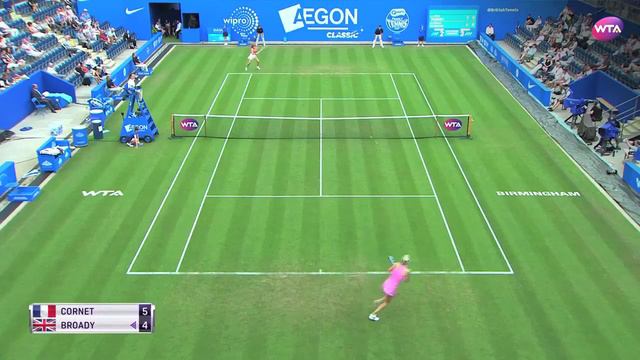 2017 Aegon Classic First Round | Naomi Broady vs Alize Cornet | WTA Highlights смотреть онлайн