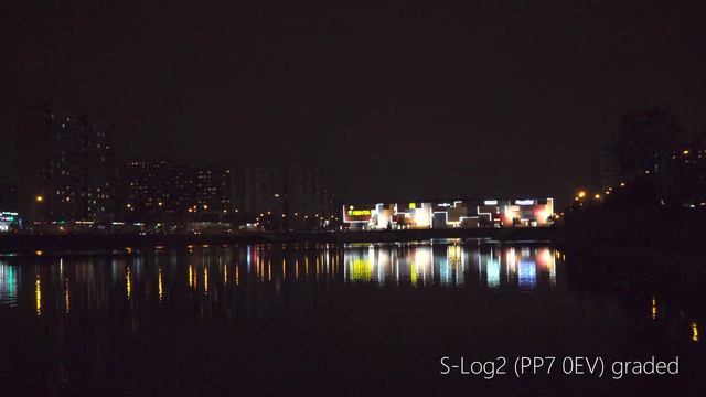 [4K HDR HLG] Sony FDR-AX700. Standard vs. S-Log2 vs. HLG at night смотреть онлайн