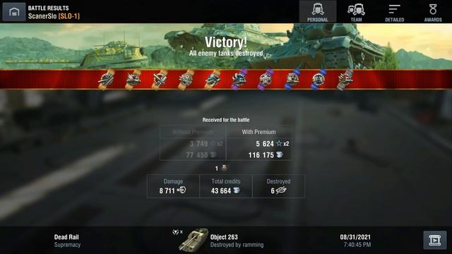 WOT Blitz Object 263 in Mad Games || Best Mad Games Tank смотреть онлайн