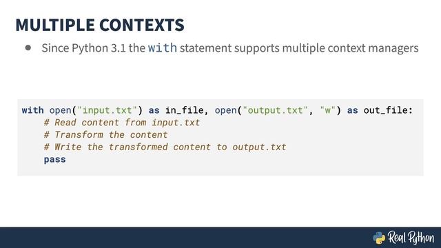 Get Started Using Python Context Managers and the `with` Statement смотреть онлайн