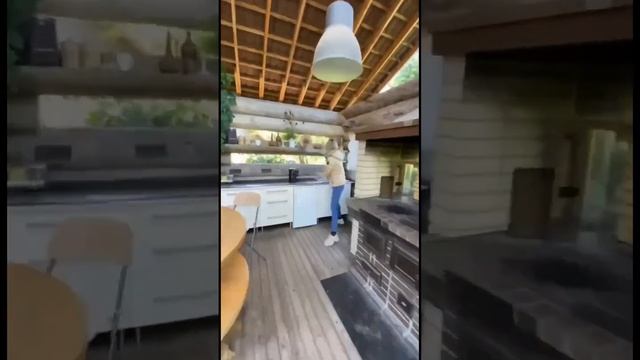 Открытая беседка 51м2 ? #сухостойнаясосна #кело #экологическийдом #домизкедра #лиственница #баня смотреть онлайн