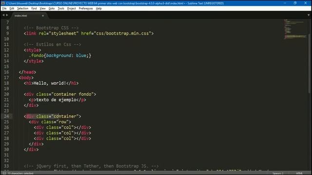 Container y Grid System en Bootstrap 4! ?Tutorial Español ? смотреть онлайн