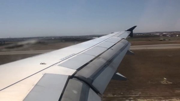 AZAL — Azerbaijan Airlines A320 landing in Baku=))