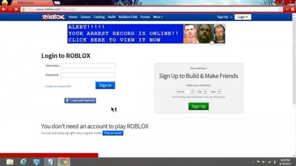 How do you Login to roblox with your facebook