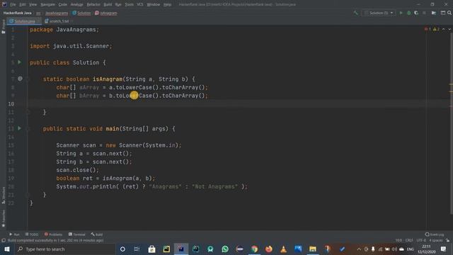 JAVA ANAGRAMS | HACKERRANK SOLUTION | JAVA STRINGS смотреть онлайн
