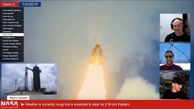 SpaceX Demo-2: First launch of NASA astronauts on Crew Dragon смотреть онлайн
