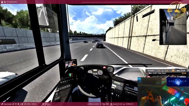 driving a bus on a 1:1 scale map | Euro Truck Simulator 2 смотреть онлайн