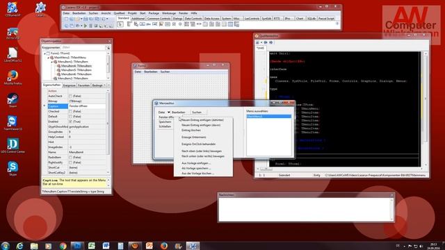 Lazarus Free Pascal Komponenten Bibliothek #002 TMainMenu смотреть онлайн