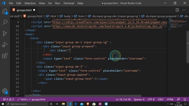 27.Bootstrap 4 Input Groups in Hindi | Bootstrap Tutorial in Hindi смотреть онлайн