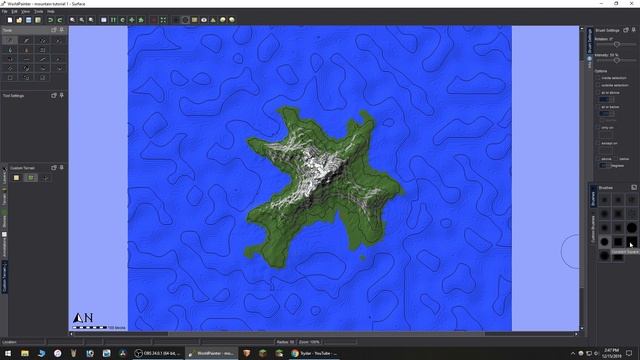 World Painter Tutorial - Custom Terrain - Beaches and Mountains смотреть онлайн
