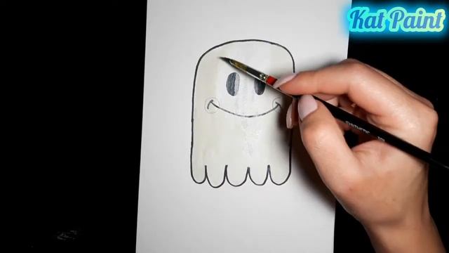 Как нарисовать привидение / How to draw a ghost смотреть онлайн