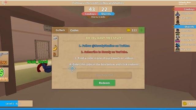 Roblox Wild Revolvers Codes 2019 смотреть онлайн