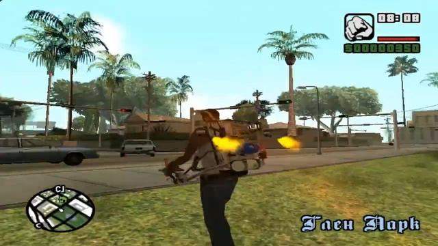 Обзор модов на GTA San andreas #4 - новый джетпак смотреть онлайн