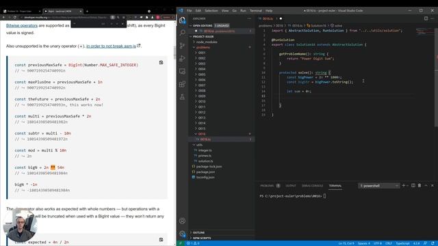 #16: Power Digit Sum - Project Euler смотреть онлайн
