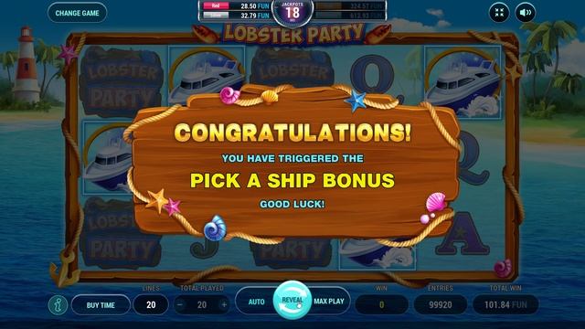 New Game! Lobster Party (RiverSweeps Sweepstakes game) смотреть онлайн