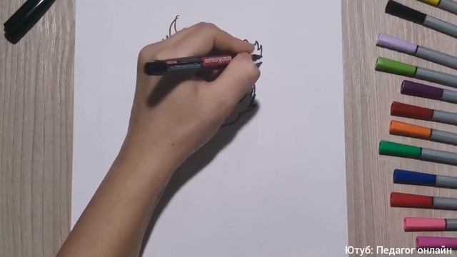 Дед Мороз рисунок. Пошагово. Простой рисунок для срисовки. How to draw Santa Claus. New Year смотреть онлайн