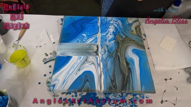 Parting of the Sea Swipe save from a failed cloud pour #acrylicpouring #acrylicpaints #diyprojects смотреть онлайн