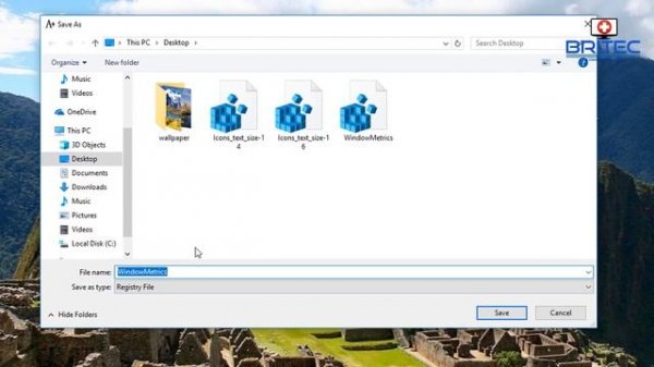Change Icons Font Size in Windows 10