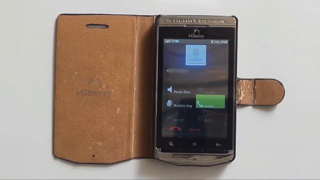 iCherry C99 incoming call on leather flip case смотреть онлайн