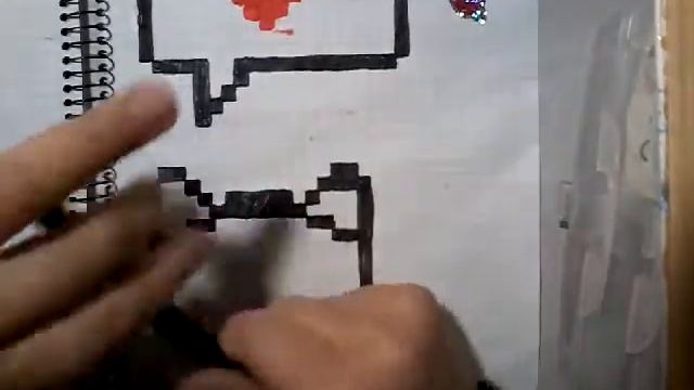 рисуэм по клеточкам котенка! смотреть онлайн